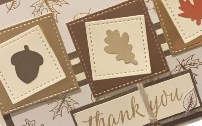 Gilded Autumn Thank You Card