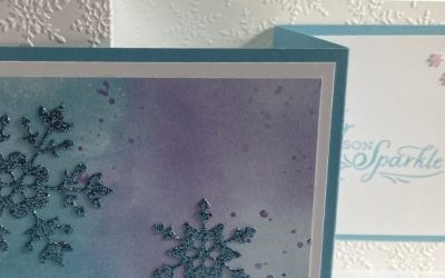 Snowflake Spendor Double Z Fold Card