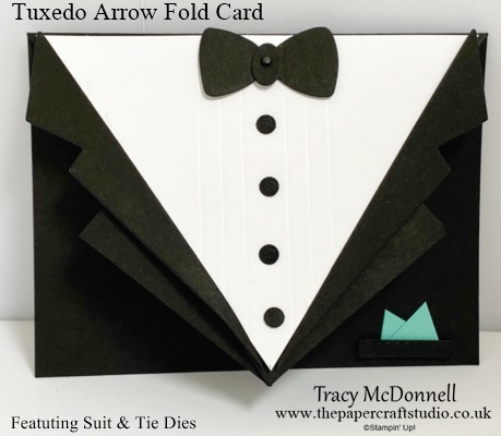 Tuxedo Arrow Fold Card
