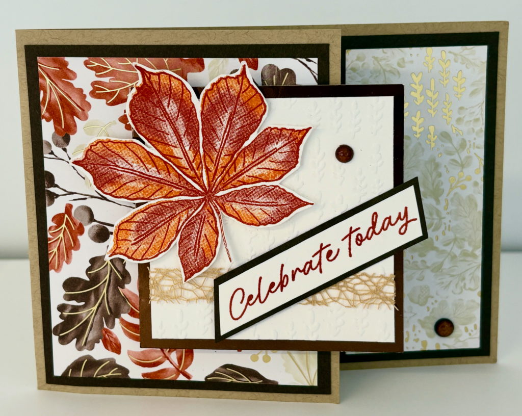 Artistic Leaves Autum/Fall Fun Fold Card