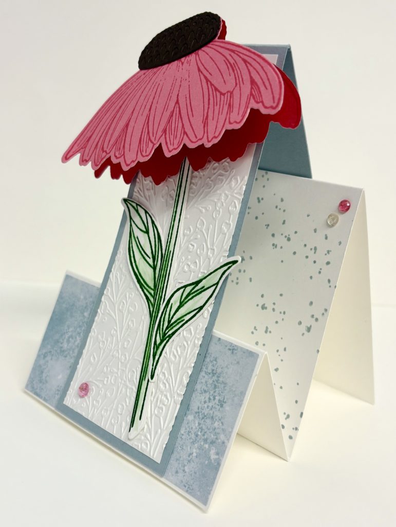 Coneflower Celebration Faux Centre Step Card