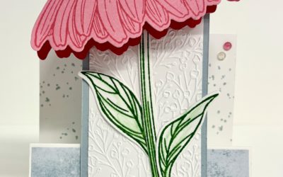 Coneflower Celebration Faux Centre Step Card