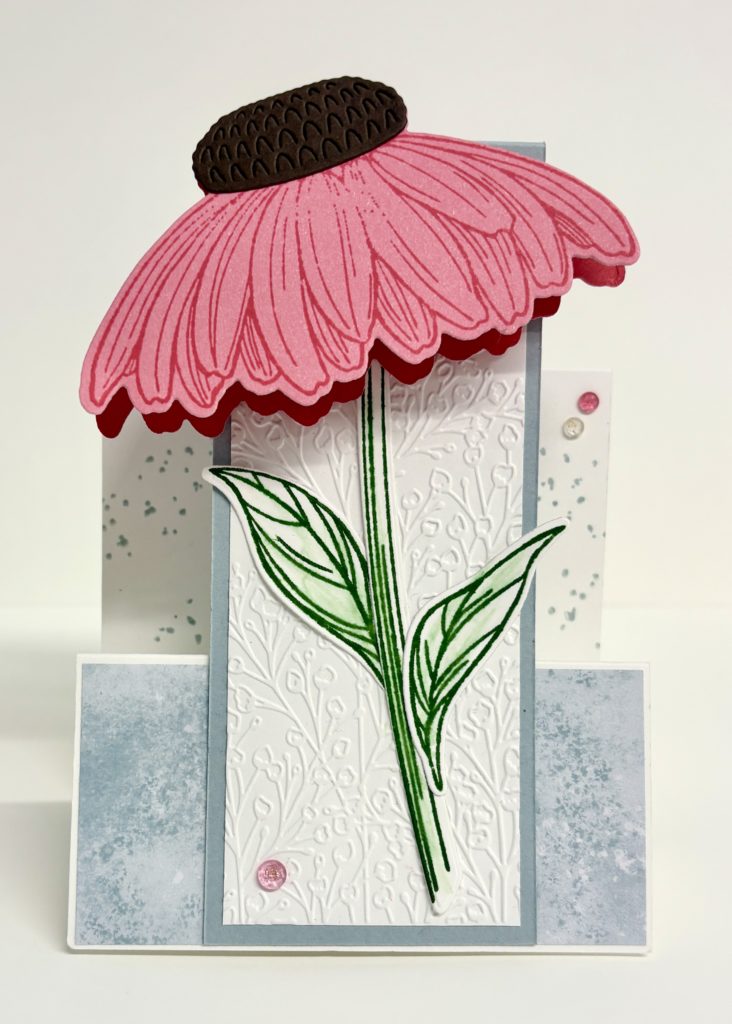 Coneflower Celebration Faux Centre Step Card