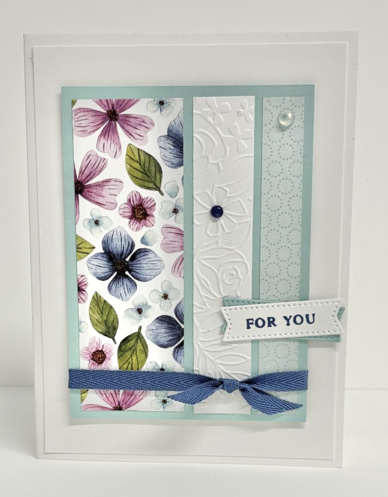 Triple Panel Layered with Floral Expressions patterned papers